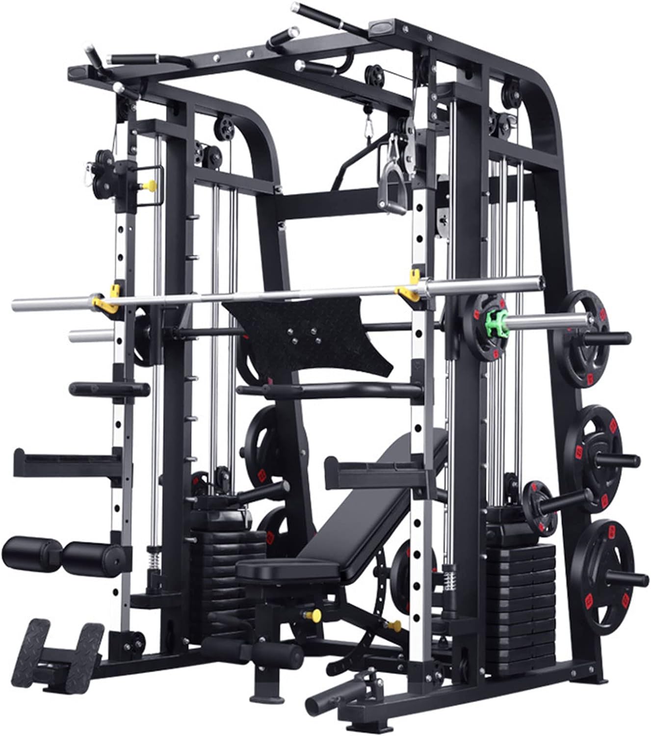 Smith Machine Comprehensive Trainer Bench Press Squat Rack Bird Gantry